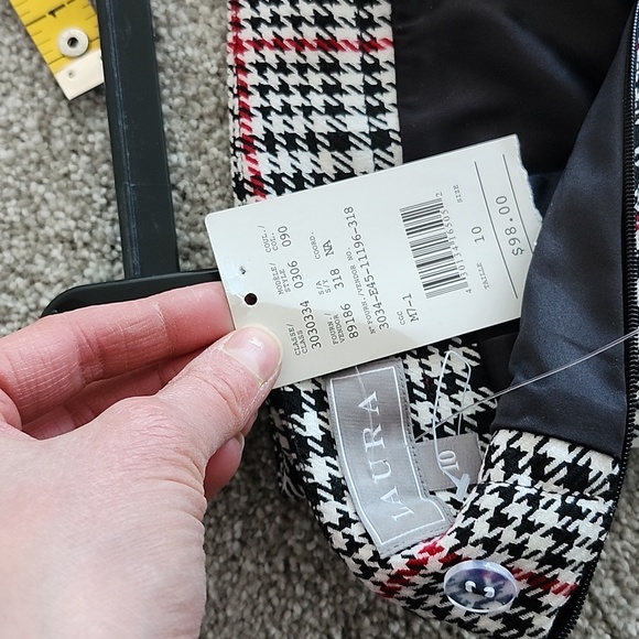 LAURA NWT Plaid Pencil Skirt Sz 10 - Picture 4 of 8